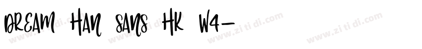Dream Han Sans HK W4字体转换
